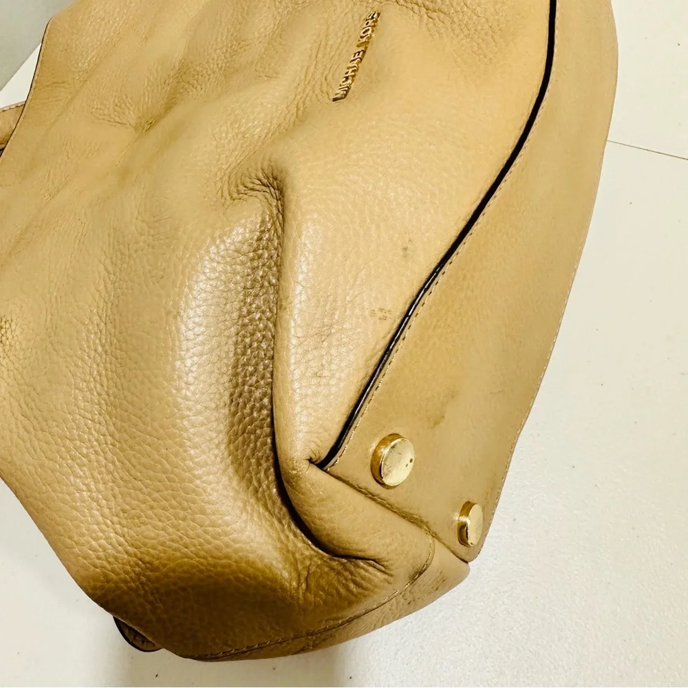 MICHAEL‎ KORS Shoulder Bag Leather 3-Section Gold Chain Leather Straps Purse